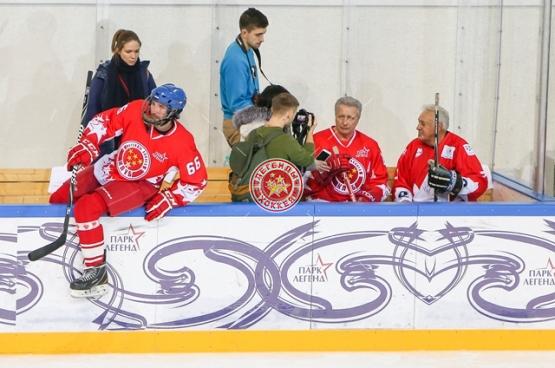 Открытая тренировка российской сборной Легенд мирового хоккея