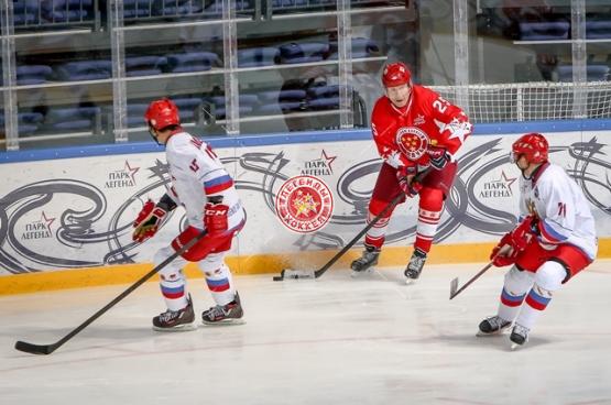 Открытая тренировка российской сборной Легенд мирового хоккея