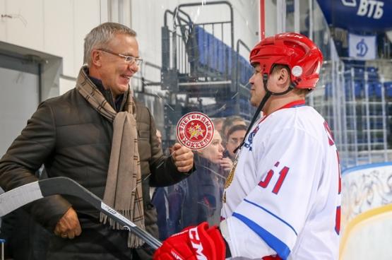 Открытая тренировка российской сборной Легенд мирового хоккея